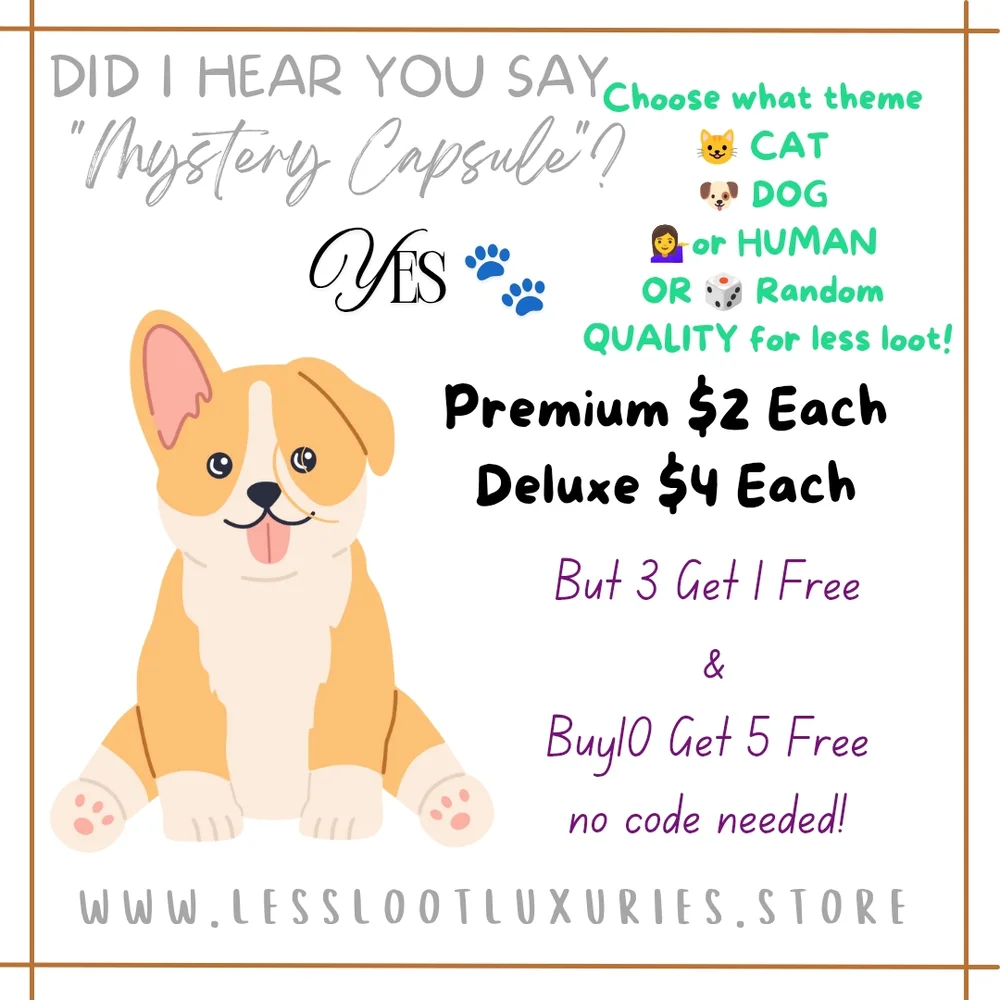 Mystery Capsule with Cute Dog Design